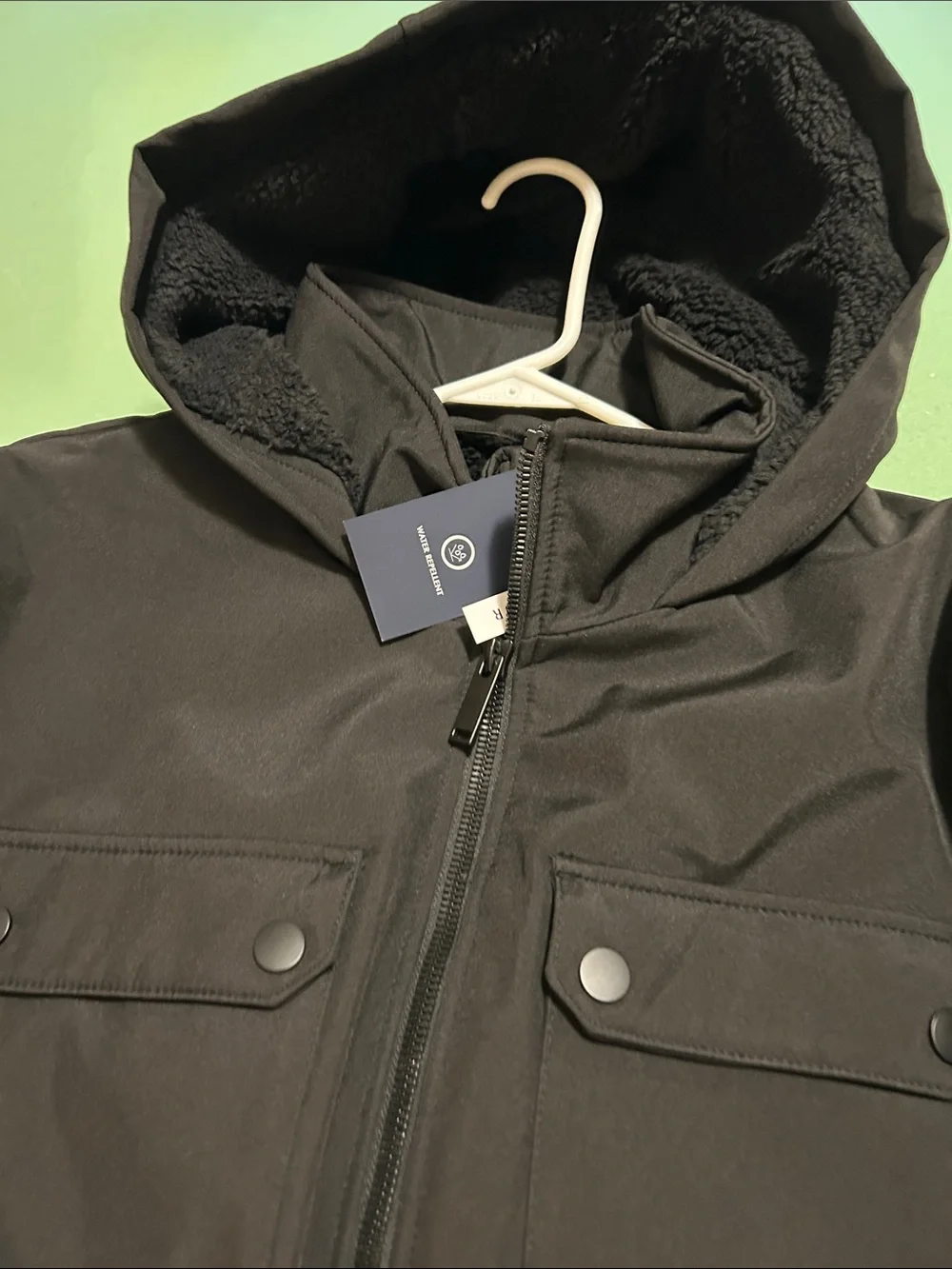 Jos. A. Bank Black Hooded Field Jacket